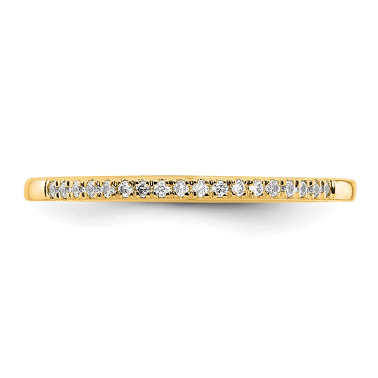 14k Yellow Gold Diamond Wedding Band