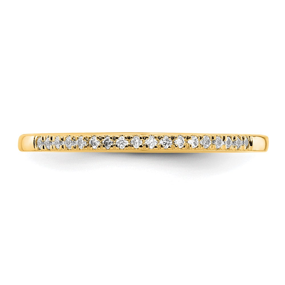 14k Yellow Gold Diamond Wedding Band