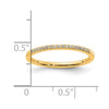 14k Yellow Gold Diamond Wedding Band