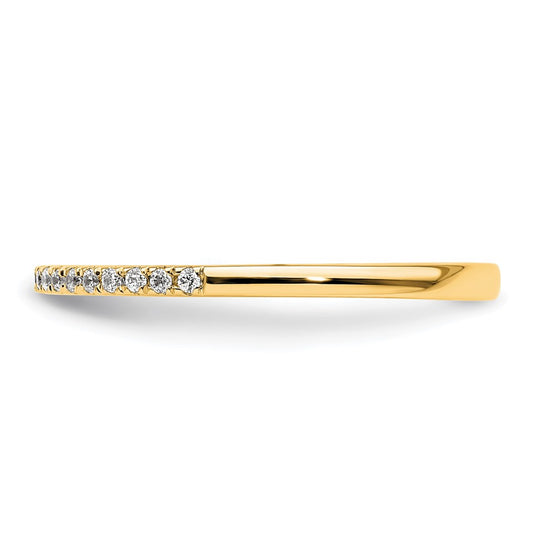 14k Diamond Wedding Band