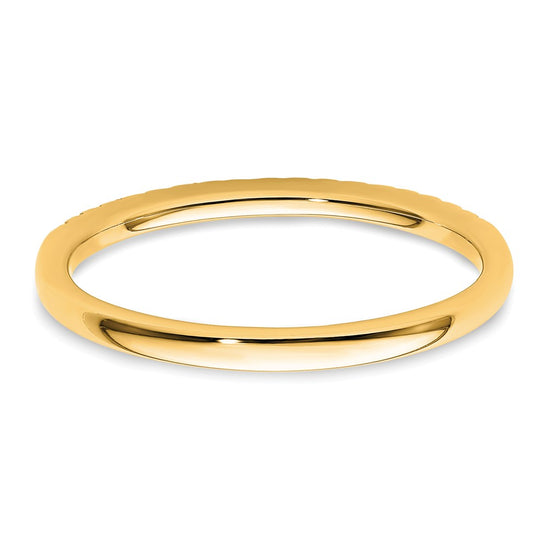 14k Diamond Wedding Band