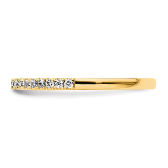14k Diamond Wedding Band