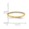 14k Diamond Wedding Band