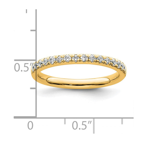 14k Diamond Wedding Band