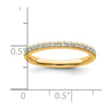 14k Diamond Wedding Band