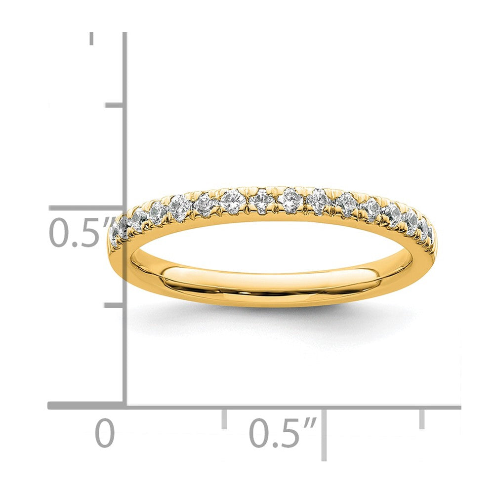 14k Diamond Wedding Band