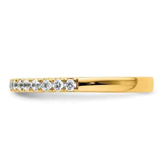 14k Diamond Wedding Band