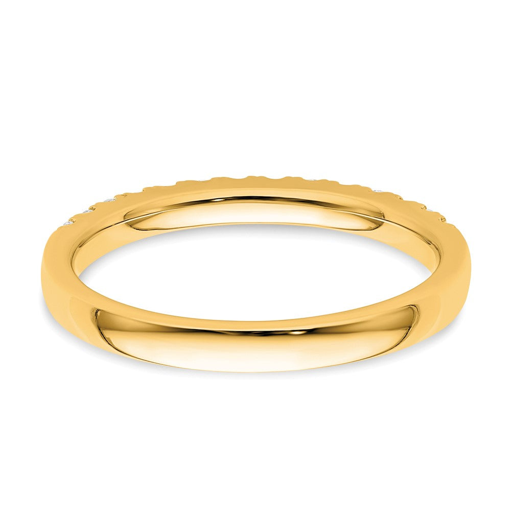 14k Diamond Wedding Band