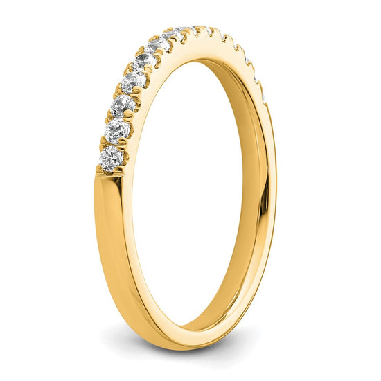 14k Diamond Wedding Band