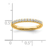 14k Diamond Wedding Band