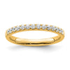 14k Diamond Wedding Band