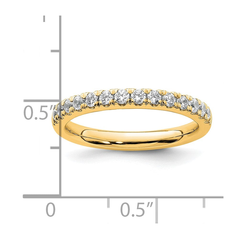14k Diamond Wedding Band