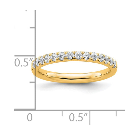 14k Diamond Wedding Band