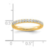 14k Diamond Wedding Band