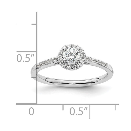 Diamond Halo Semi-Mount Engagement Rings