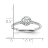 Diamond Halo Semi-Mount Engagement Rings
