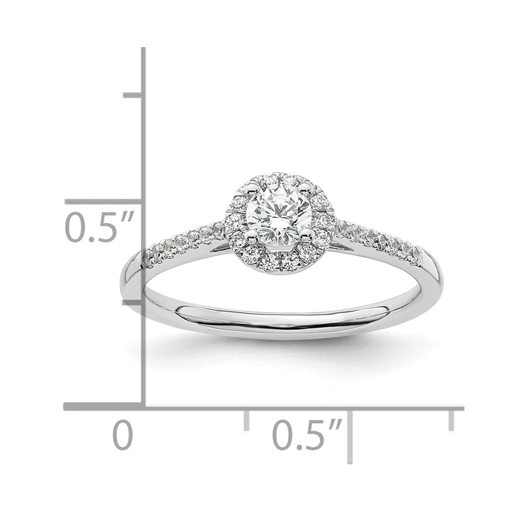 Diamond Halo Semi-Mount Engagement Rings