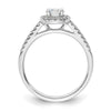 Diamond Halo Semi-Mount Engagement Rings