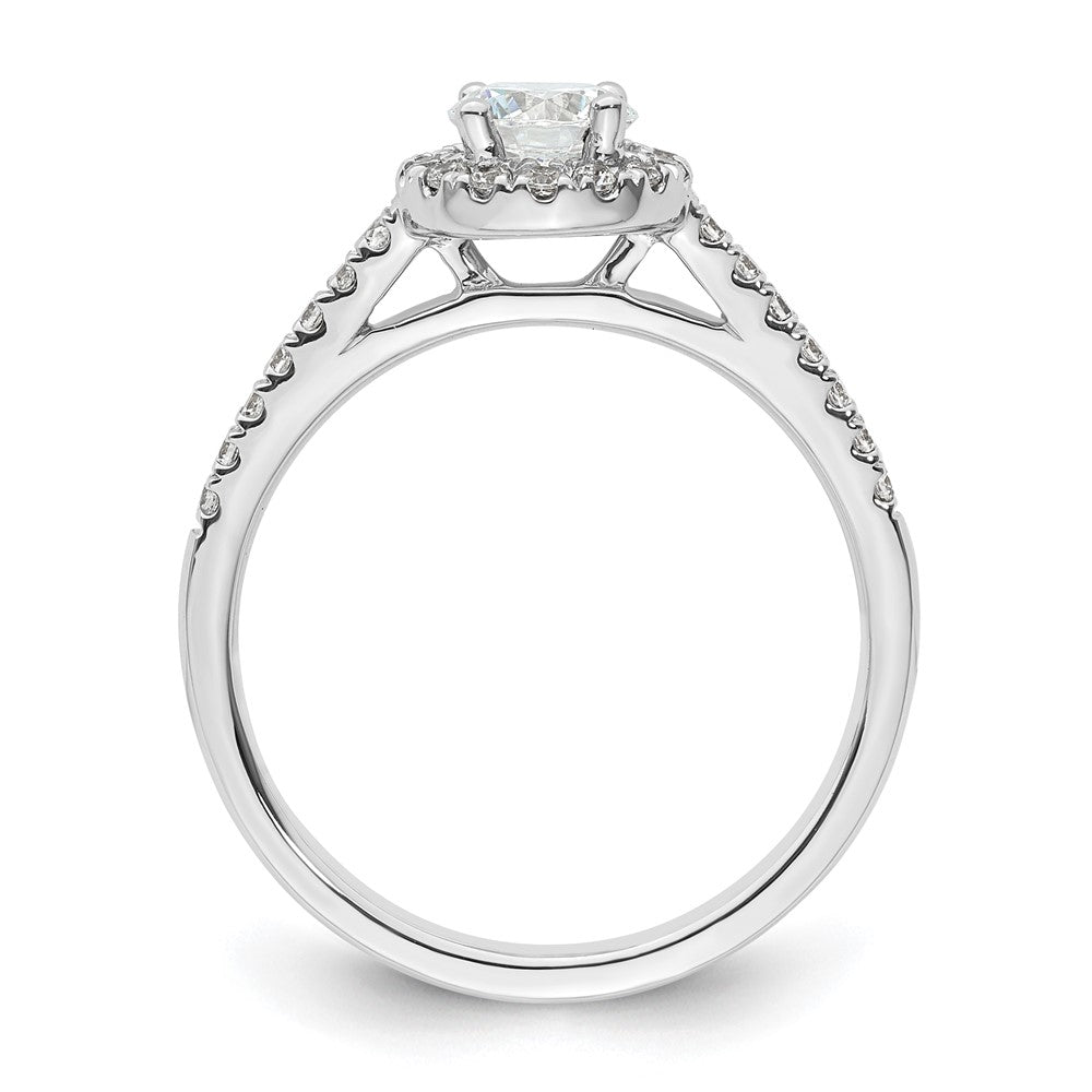 Diamond Halo Semi-Mount Engagement Rings