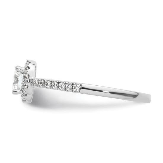 Diamond Halo Semi-Mount Engagement Rings