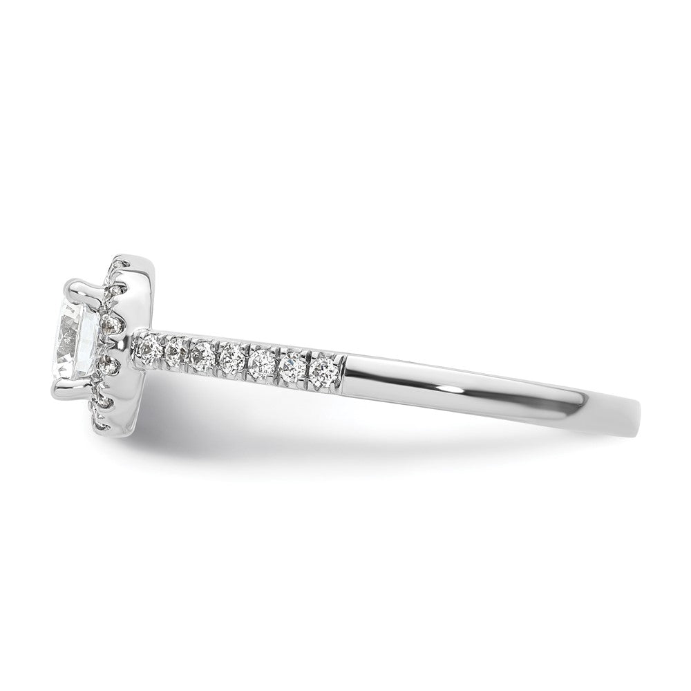 Diamond Halo Semi-Mount Engagement Rings