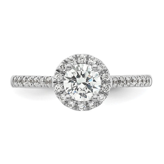 Diamond Halo Semi-Mount Engagement Rings