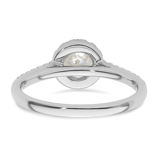 Diamond Halo Semi-Mount Engagement Rings