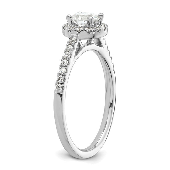 Diamond Halo Semi-Mount Engagement Rings