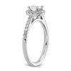 Diamond Halo Semi-Mount Engagement Rings
