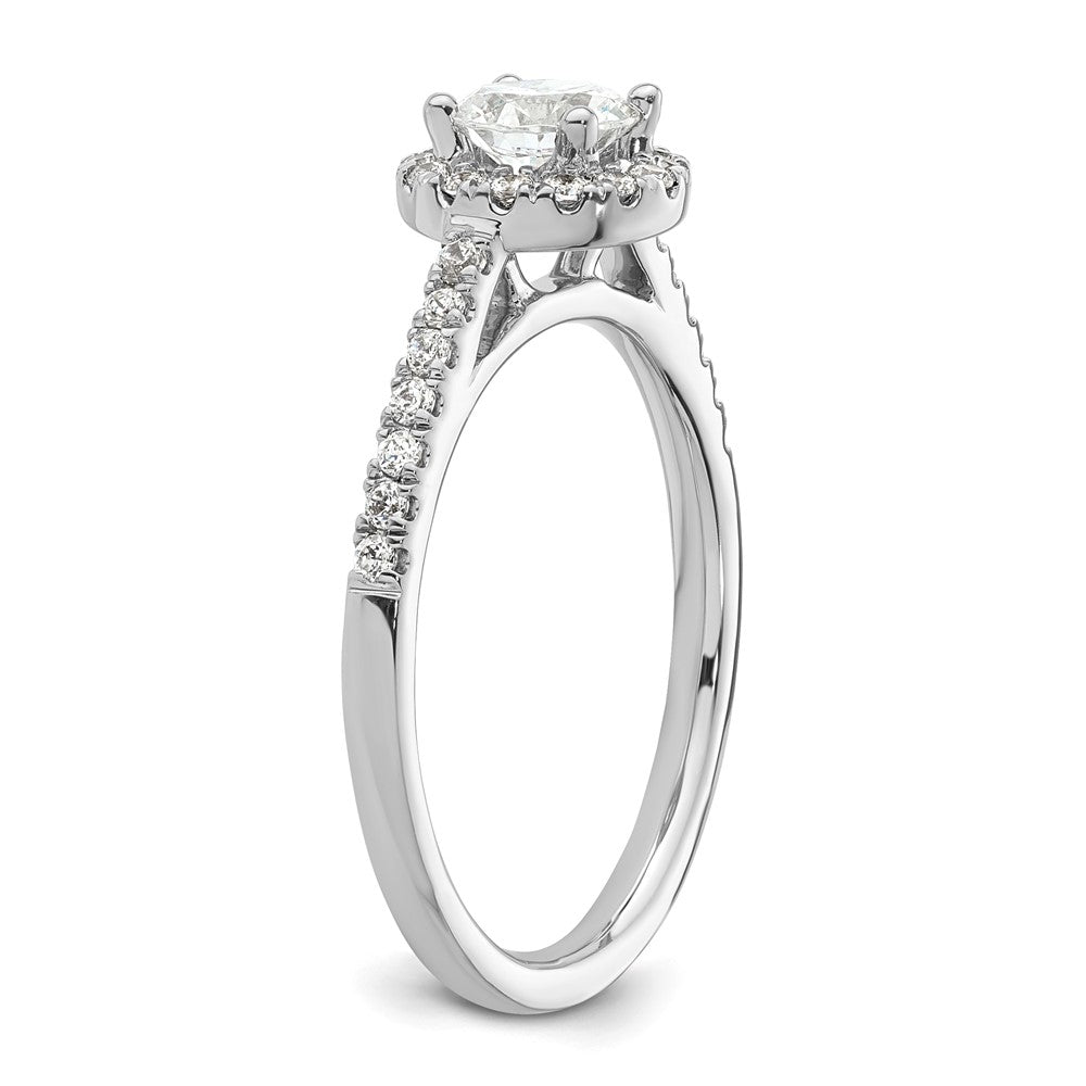Diamond Halo Semi-Mount Engagement Rings