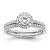 Diamond Halo Semi-Mount Engagement Rings