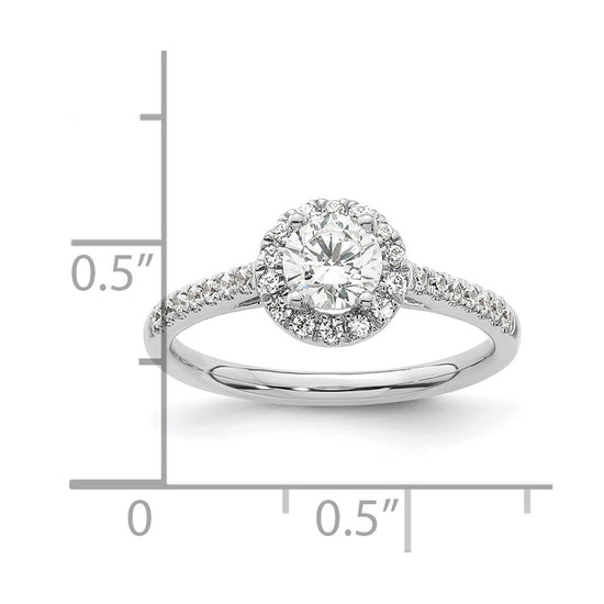 Diamond Halo Semi-Mount Engagement Rings