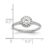 Diamond Halo Semi-Mount Engagement Rings