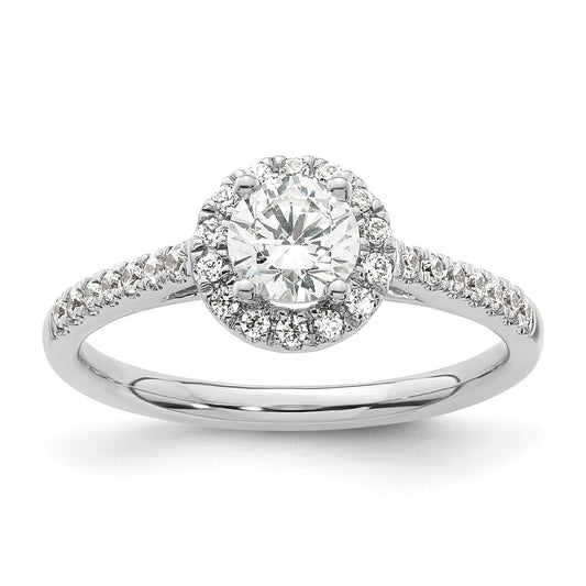 Diamond Halo Semi-Mount Engagement Rings