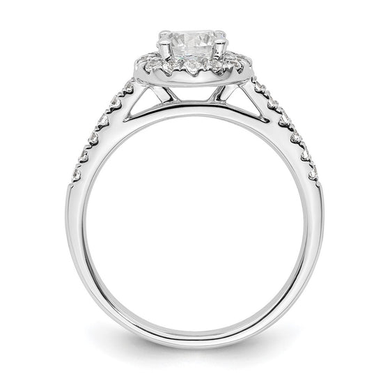 Diamond Halo Semi-Mount Engagement Rings