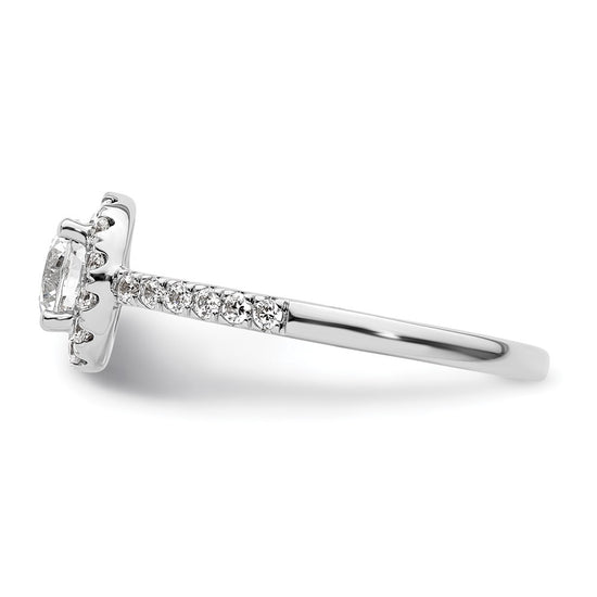 Diamond Halo Semi-Mount Engagement Rings