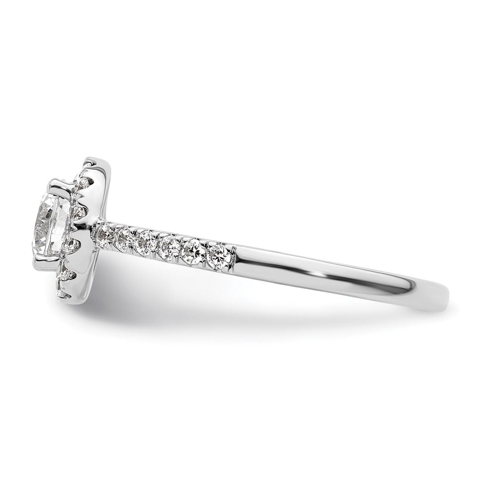 Diamond Halo Semi-Mount Engagement Rings