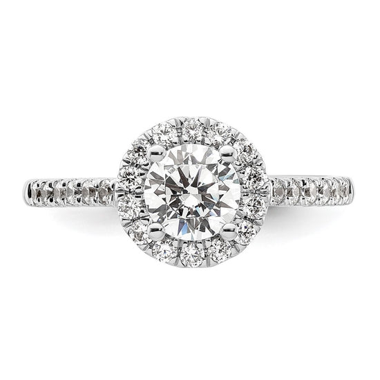 Diamond Halo Semi-Mount Engagement Rings