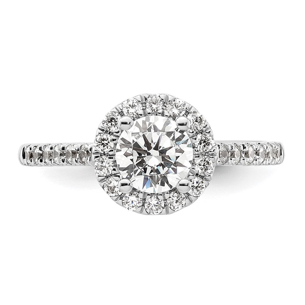 Diamond Halo Semi-Mount Engagement Rings