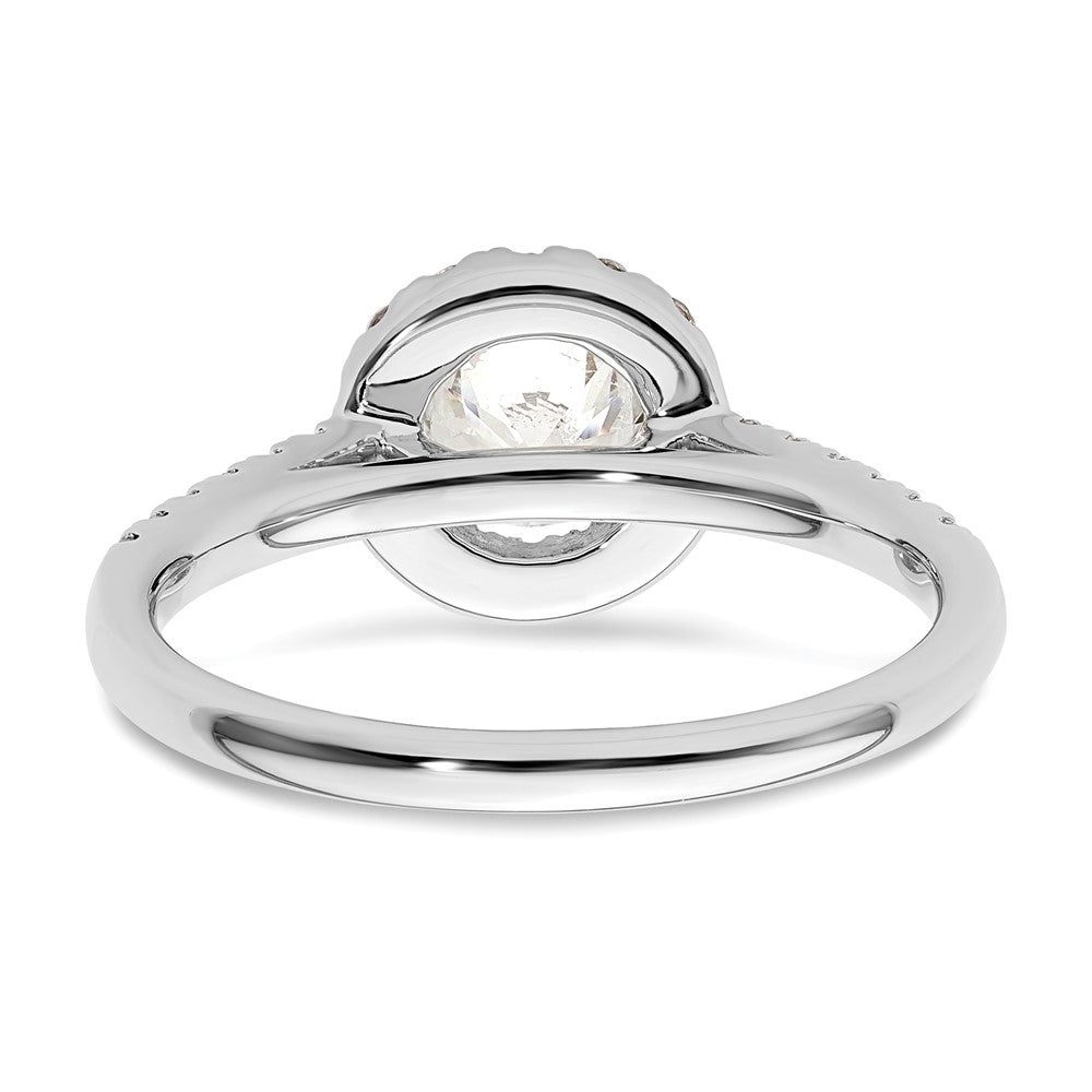 Diamond Halo Semi-Mount Engagement Rings