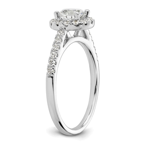 Diamond Halo Semi-Mount Engagement Rings