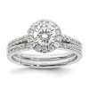 Diamond Halo Semi-Mount Engagement Rings