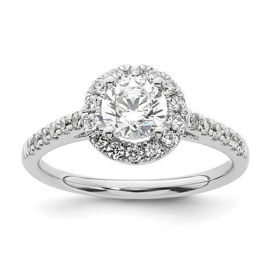 Diamond Halo Semi-Mount Engagement Rings