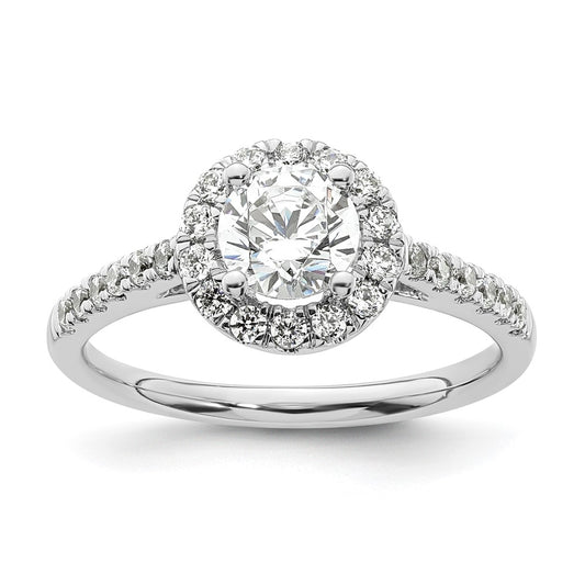 Diamond Halo Semi-Mount Engagement Rings