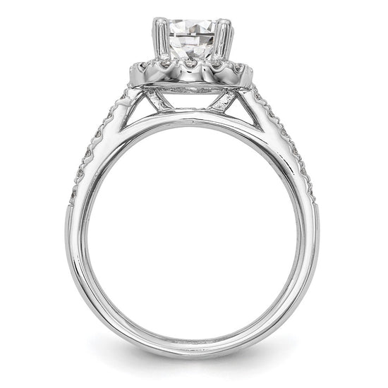 Diamond Halo Semi-Mount Engagement Rings
