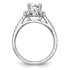 Diamond Halo Semi-Mount Engagement Rings