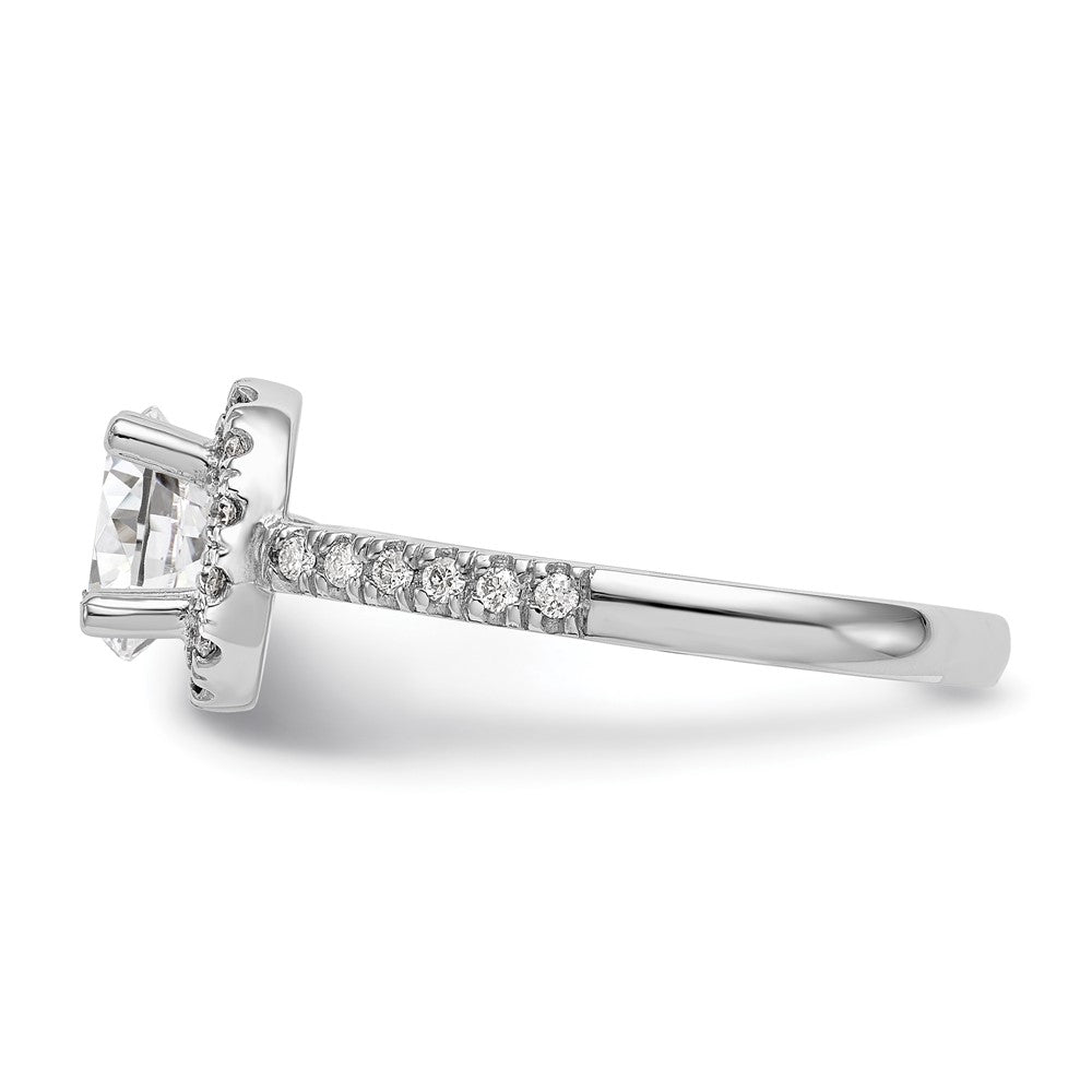 Diamond Halo Semi-Mount Engagement Rings