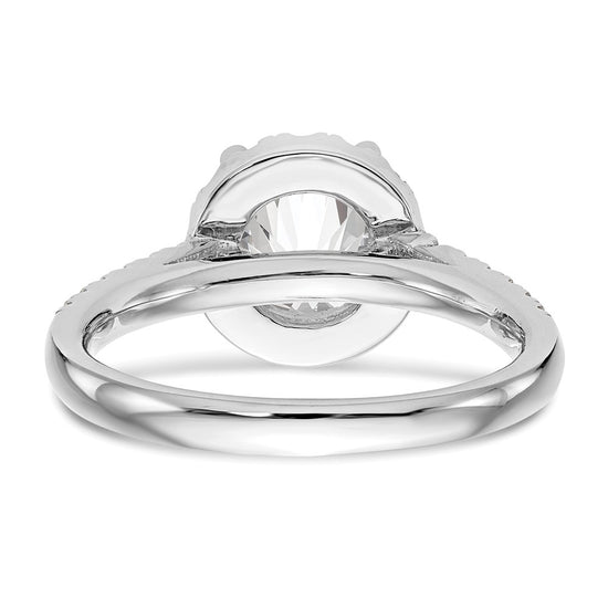 Diamond Halo Semi-Mount Engagement Rings