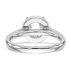 Diamond Halo Semi-Mount Engagement Rings