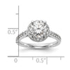 Diamond Halo Semi-Mount Engagement Rings